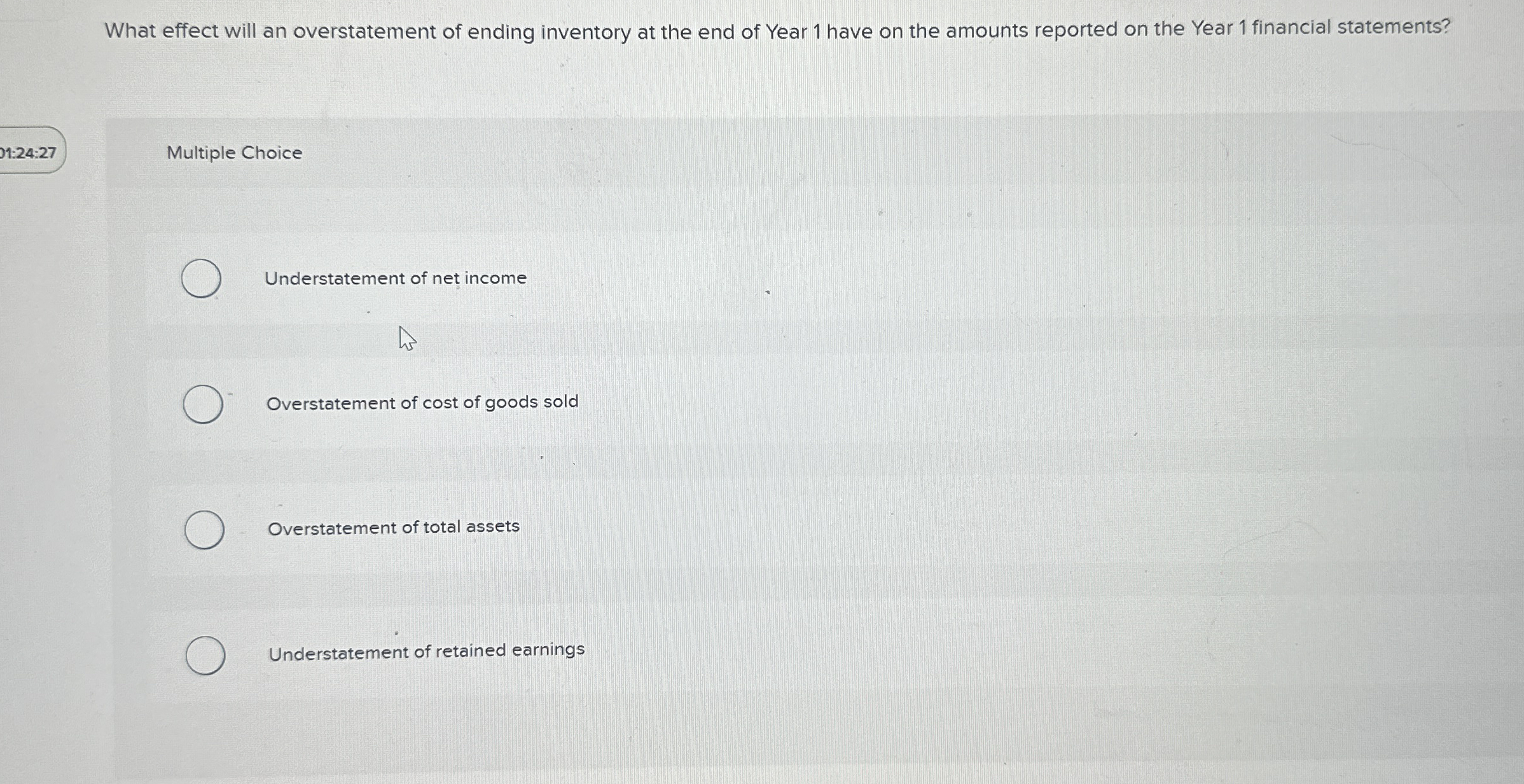 What effect will an overstatement of ending