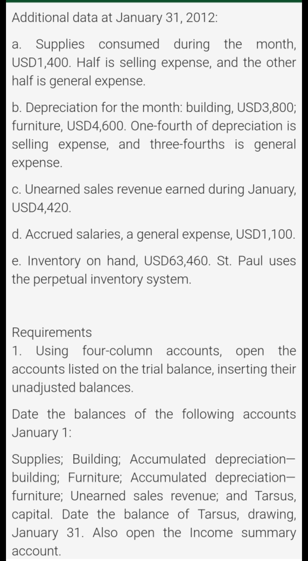 Case Instructions Instructions Solve the