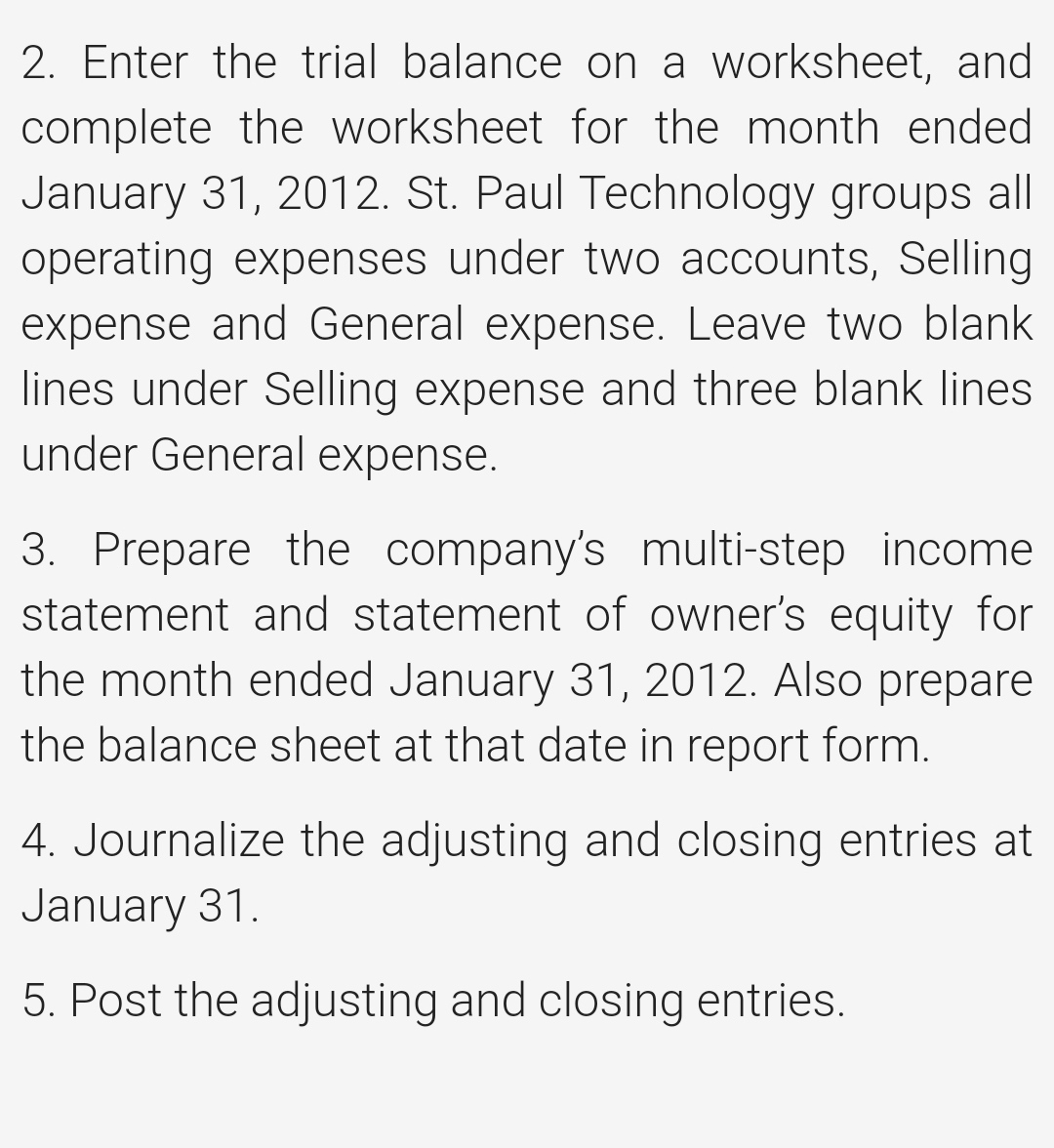 Case Instructions Instructions Solve the