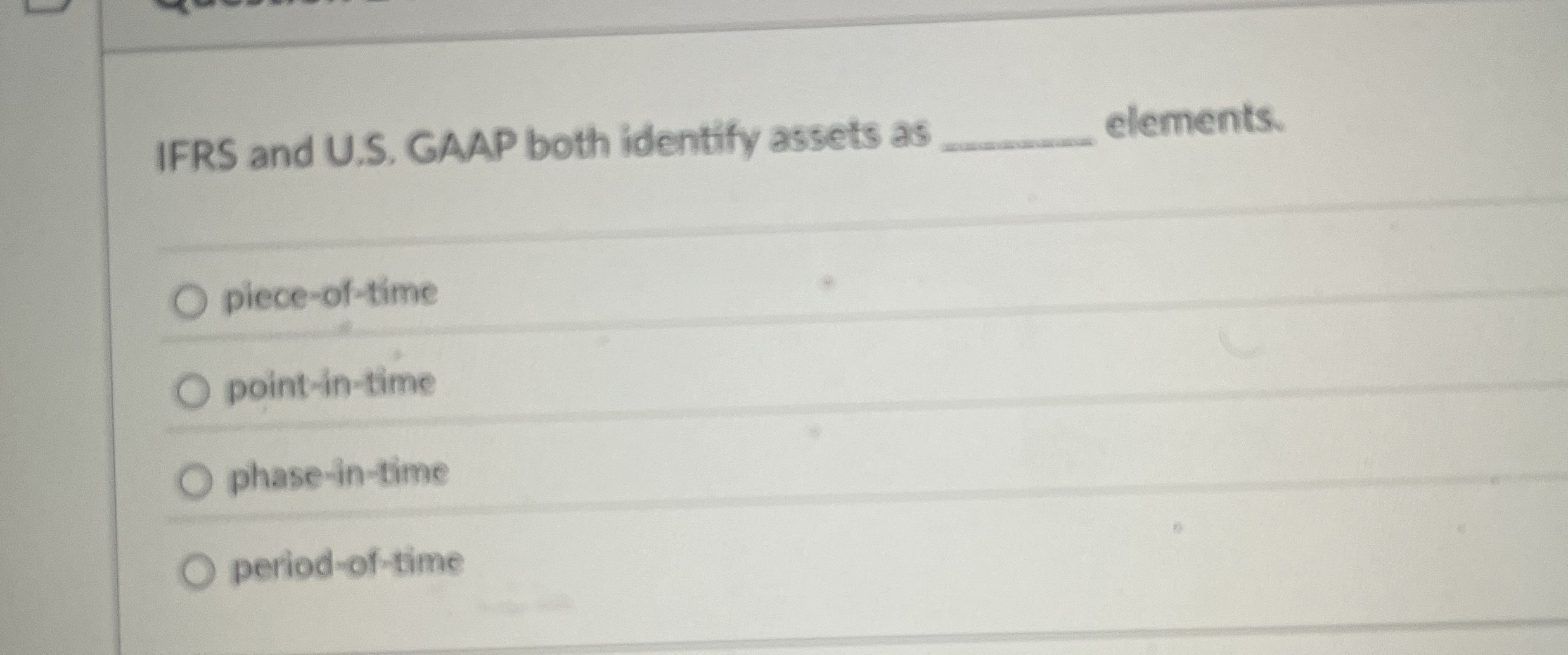 IFRS and U . S . GAAP both identify assets as