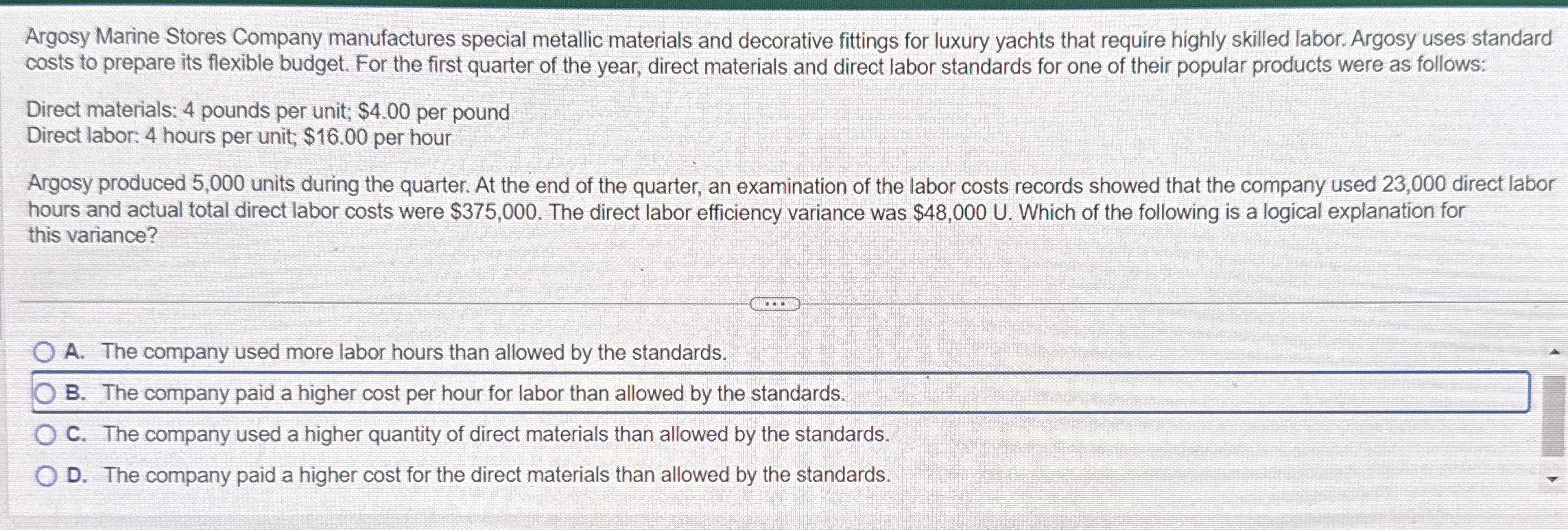 Argosy Marine Stores Company manufactures special