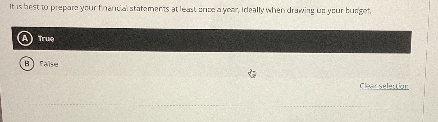 It is best to prepare your financial statements