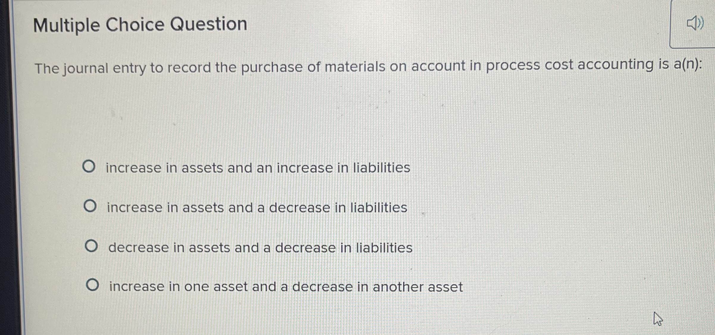 Multiple Choice Question Understanding the cost