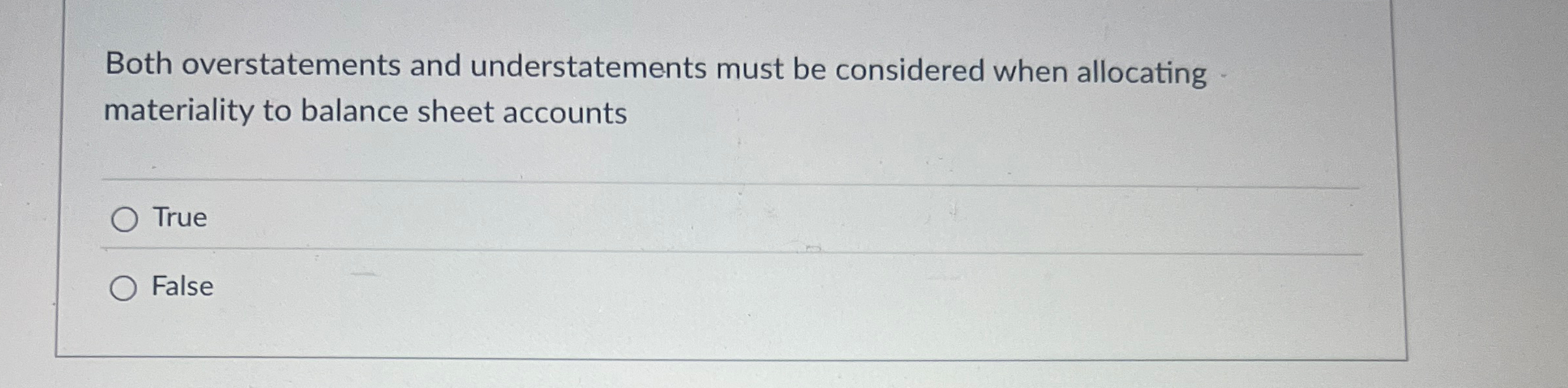 Both overstatements and understatements must be