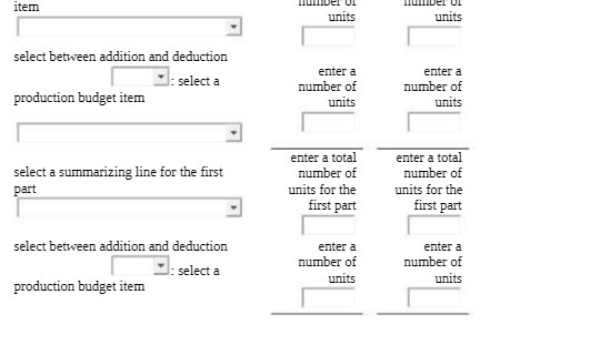 item units units select between addition and