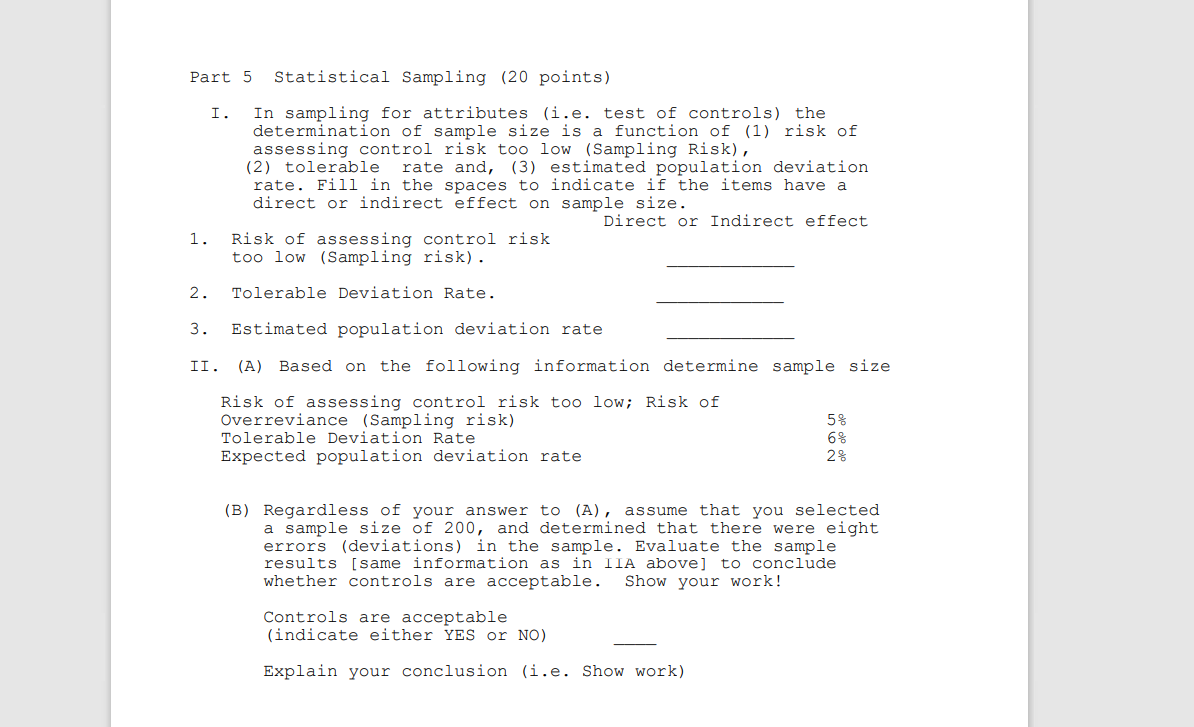 Please answer the question and show work! Thanks