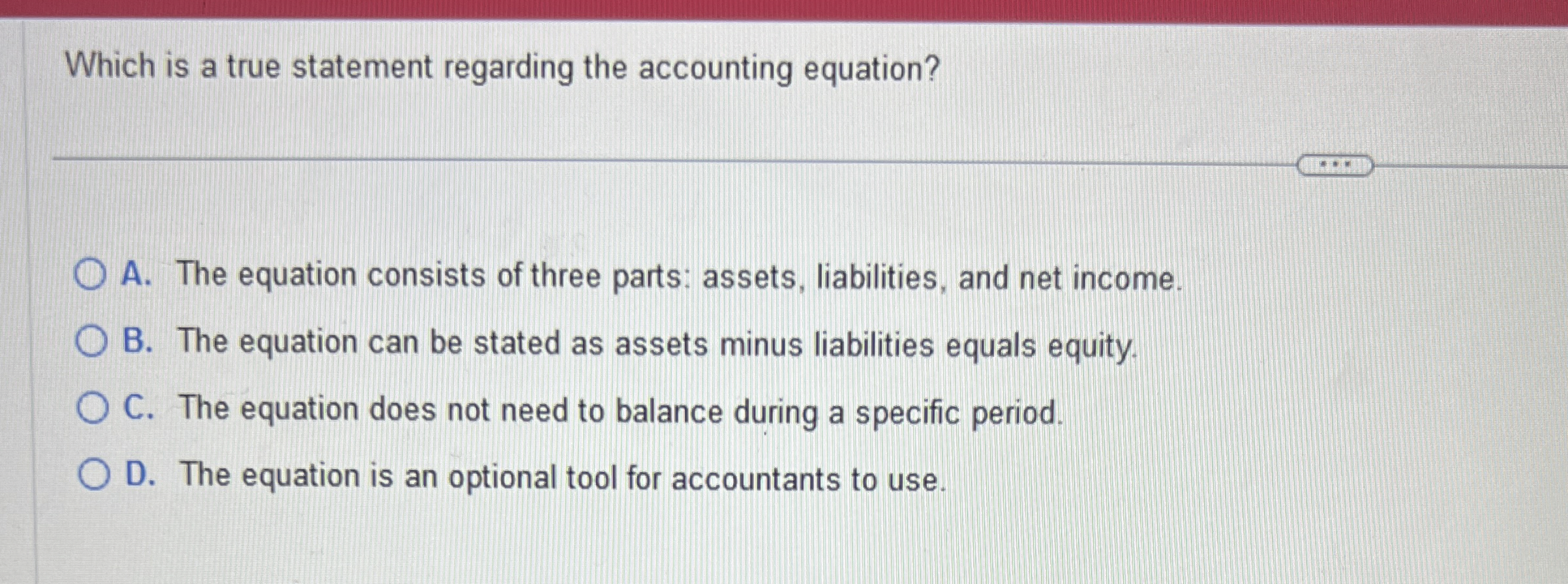 Which is a true statement regarding the