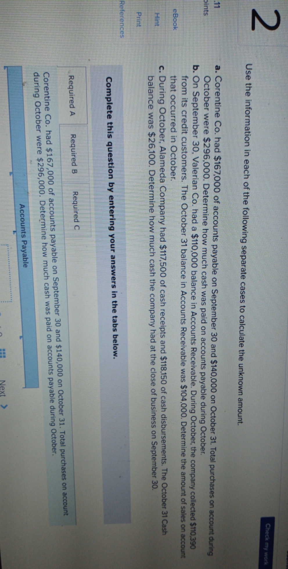 i need some help NV Check my work Use the