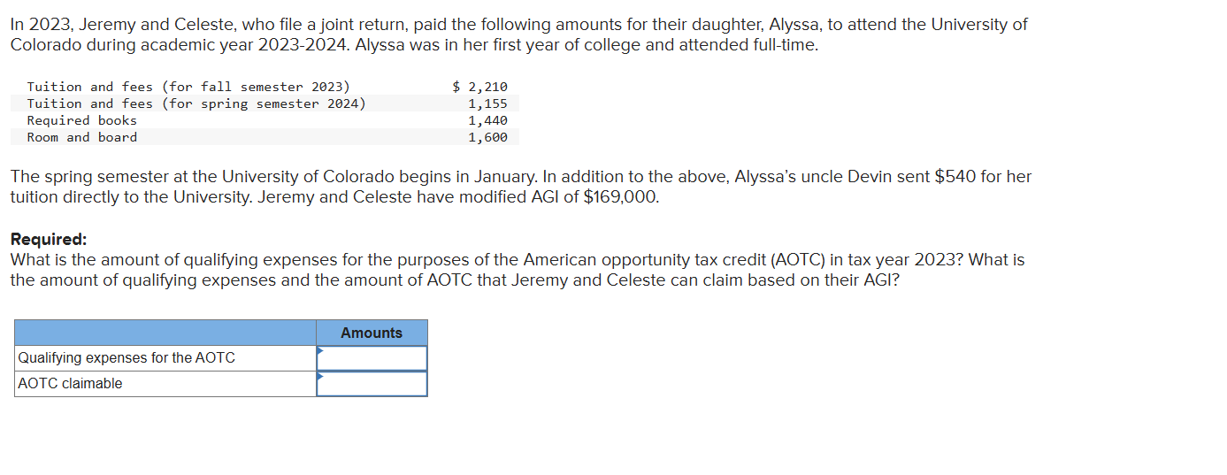 In 2 0 2 3 , Jeremy and Celeste, who file a joint