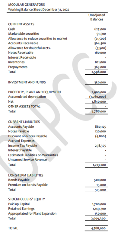 REQUIREMENT: ADJUSTING ENTRIES WITH COMPUTATIONS