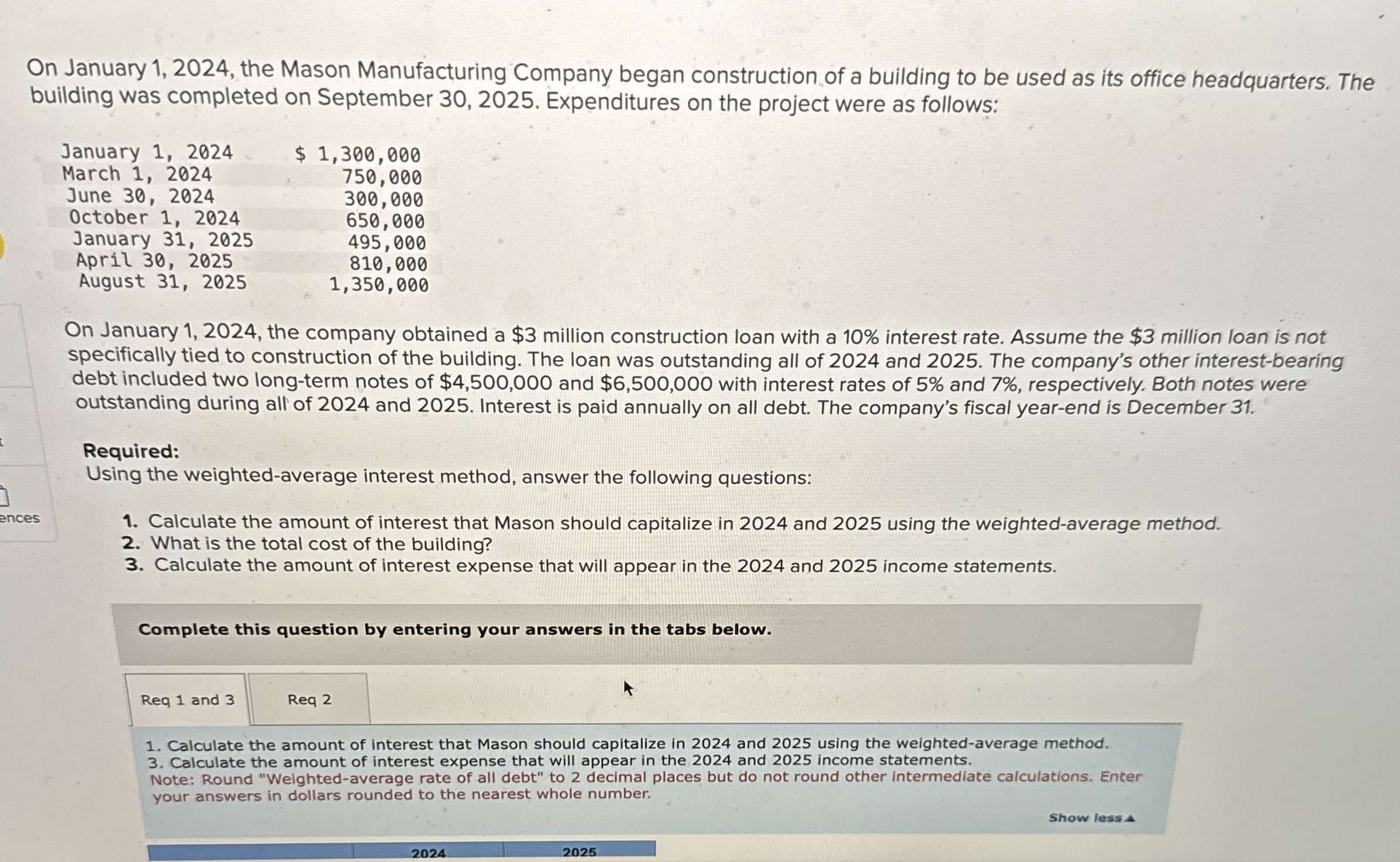 On January 1 , 2 0 2 4 , the Mason Manufacturing