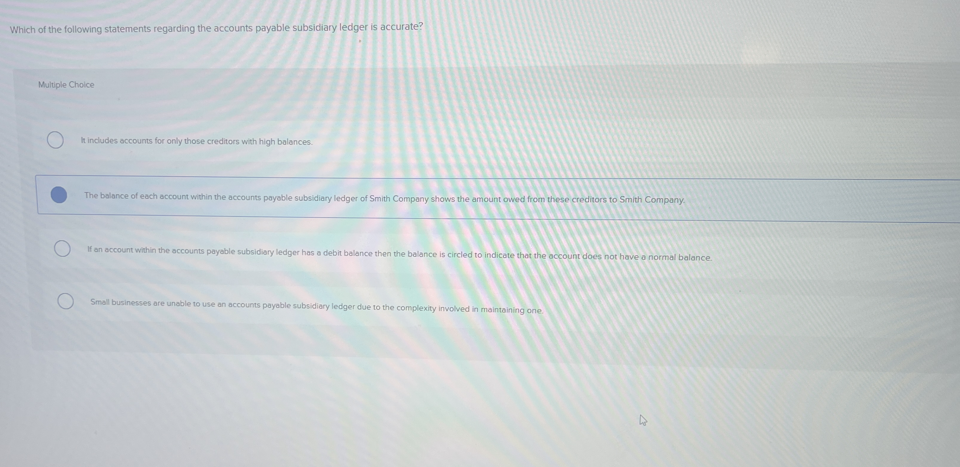 Which of the following statements regarding the