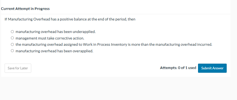 Current Attempt in Progress If Manufacturing