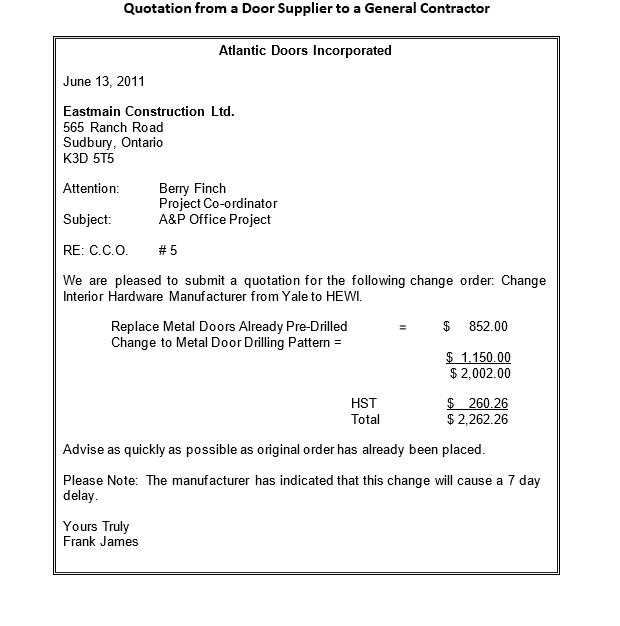 CompletetheChangeOrderEstimateandtheChangeOrderSum
