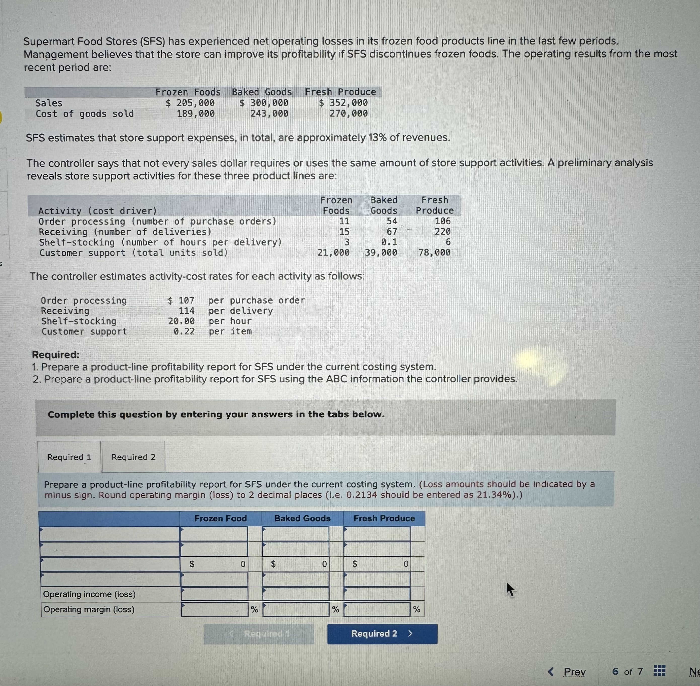 please solve required 1 and 2