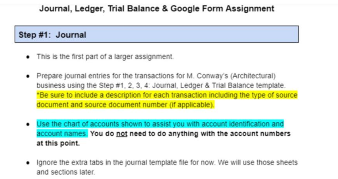 please help Journal, Ledger, Trial Balance &