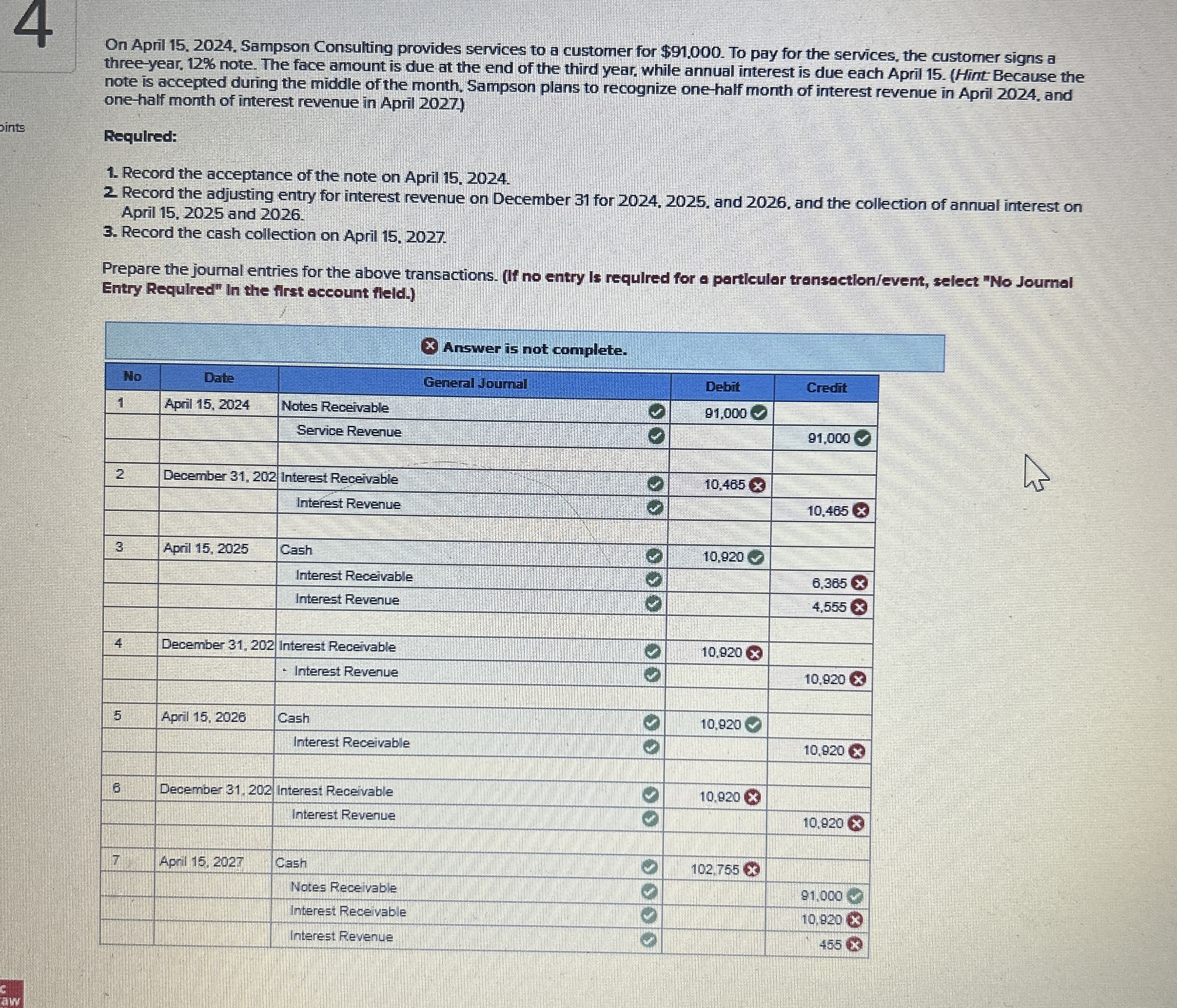 4 On April 1 5 , 2 0 2 4 , Sampson Consulting