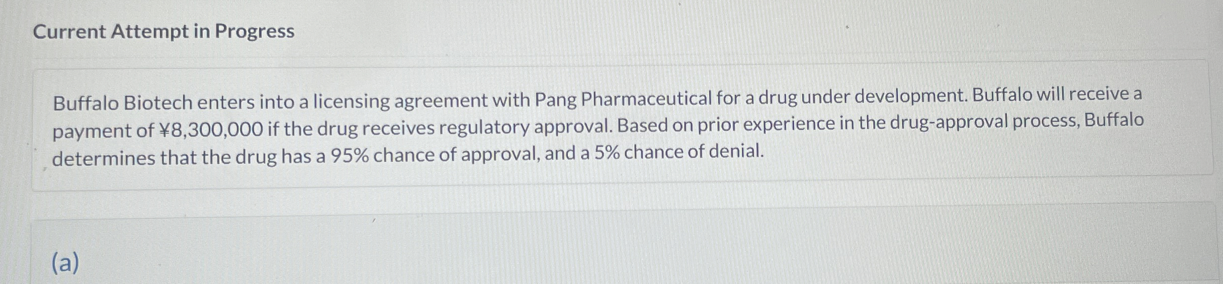 Current Attempt in Progress Buffalo Biotech