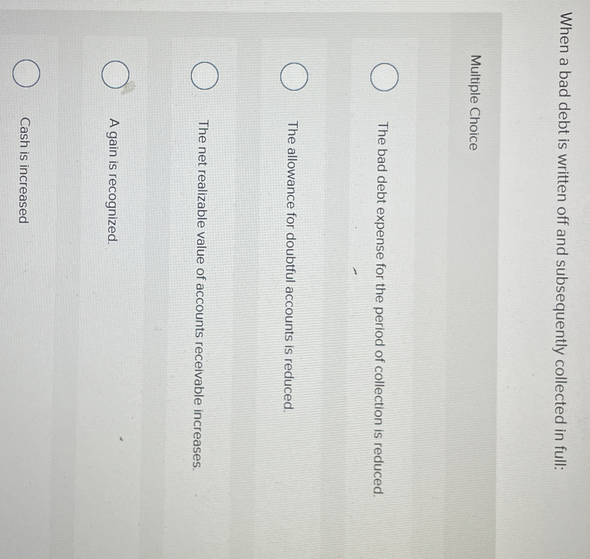 A sale is made on March 1 and the customer has a