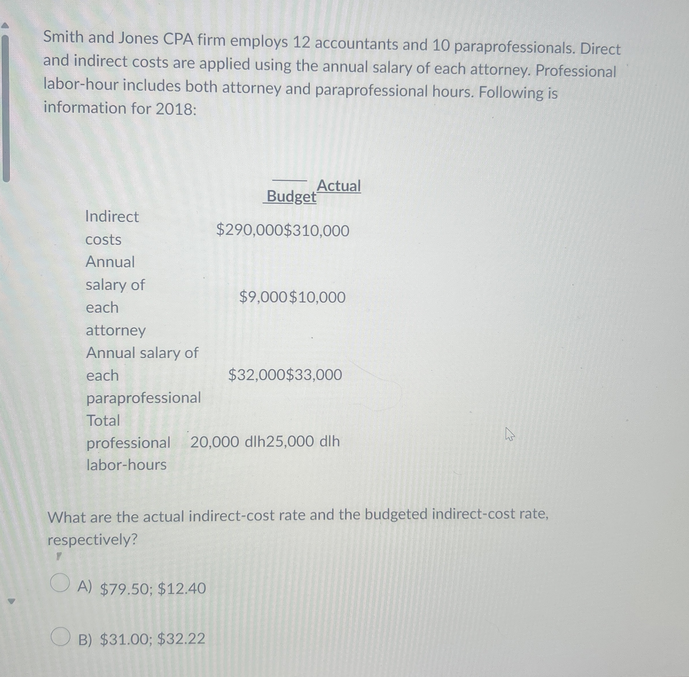 Smith and Jones CPA firm employs 1 2 accountants