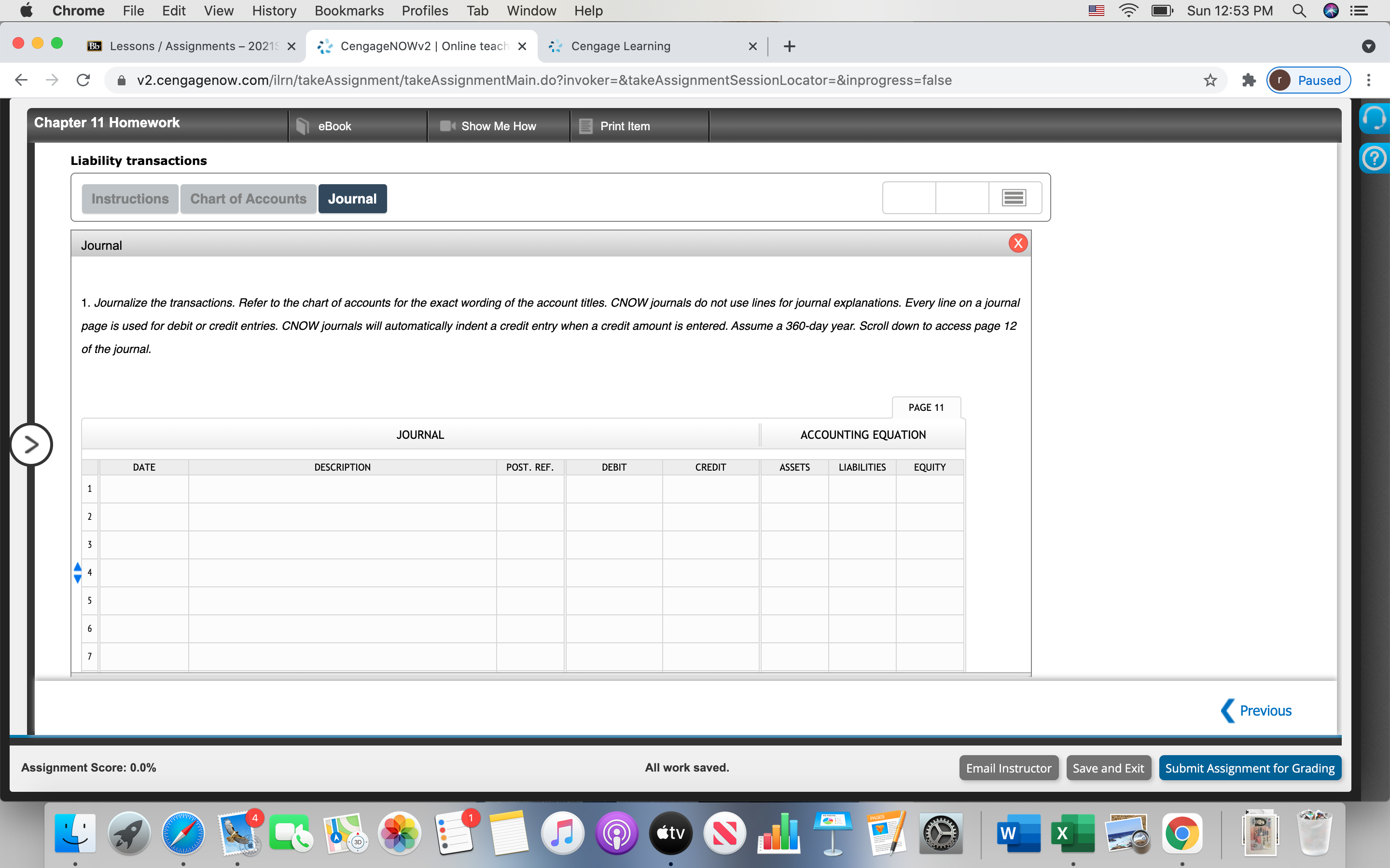 Liability transactions Chapter 11 Homework Q(7)