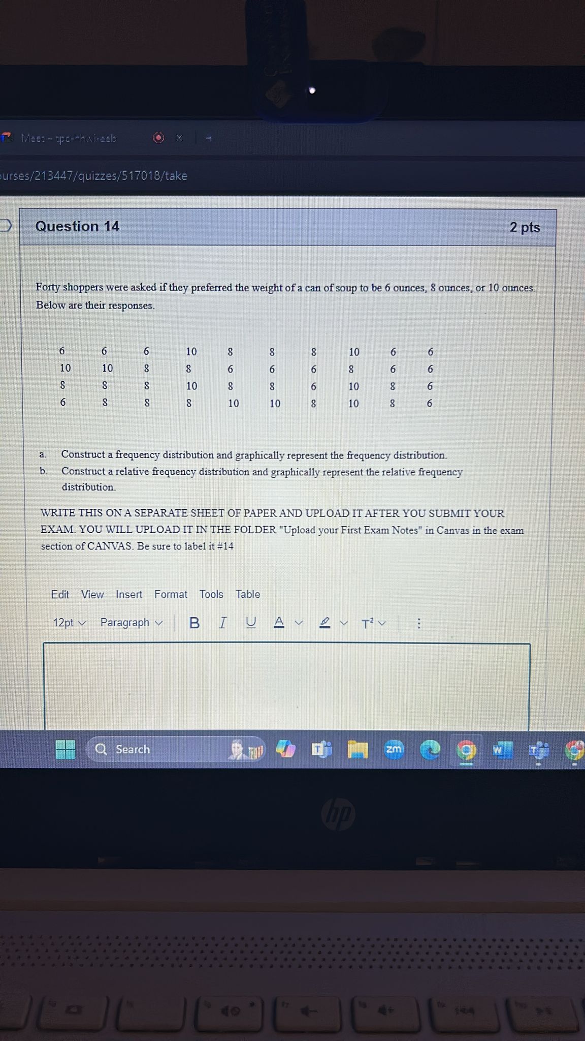 BA 2300 First Exam Chapters 1 - 3- Question 12 3