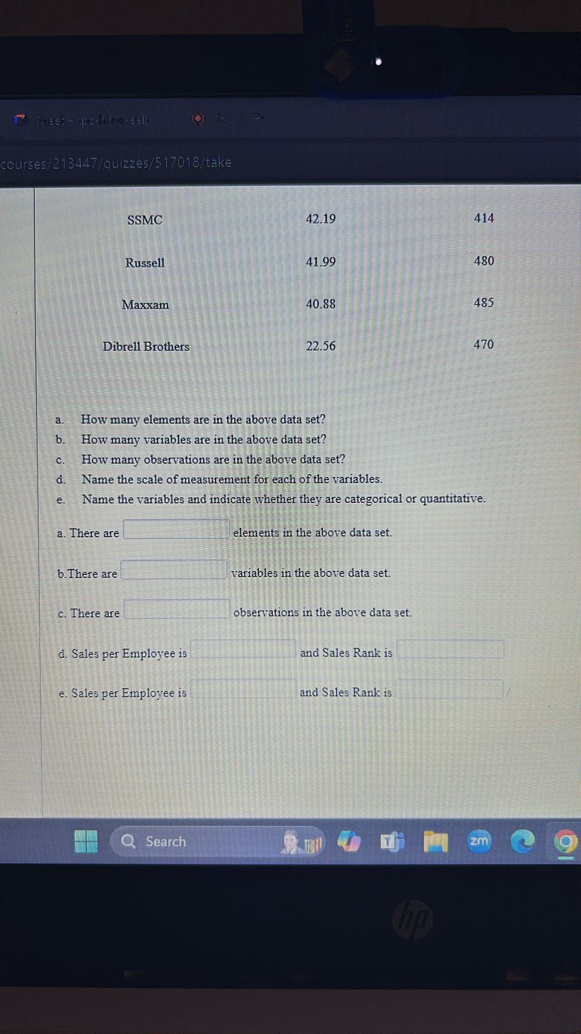 BA 2300 First Exam Chapters 1 - 3- Question 12 3