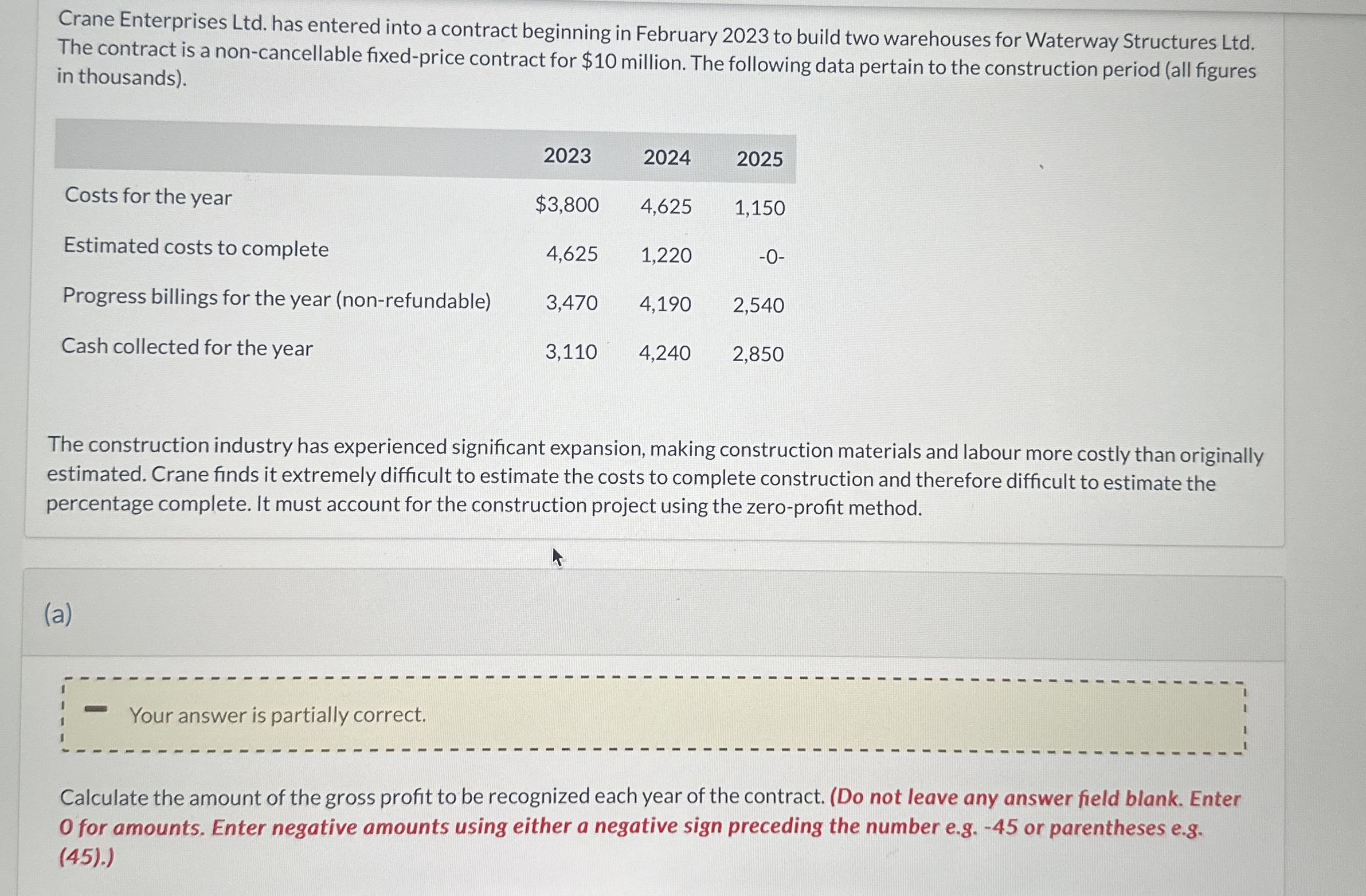 Crane Enterprises Ltd . has entered into a