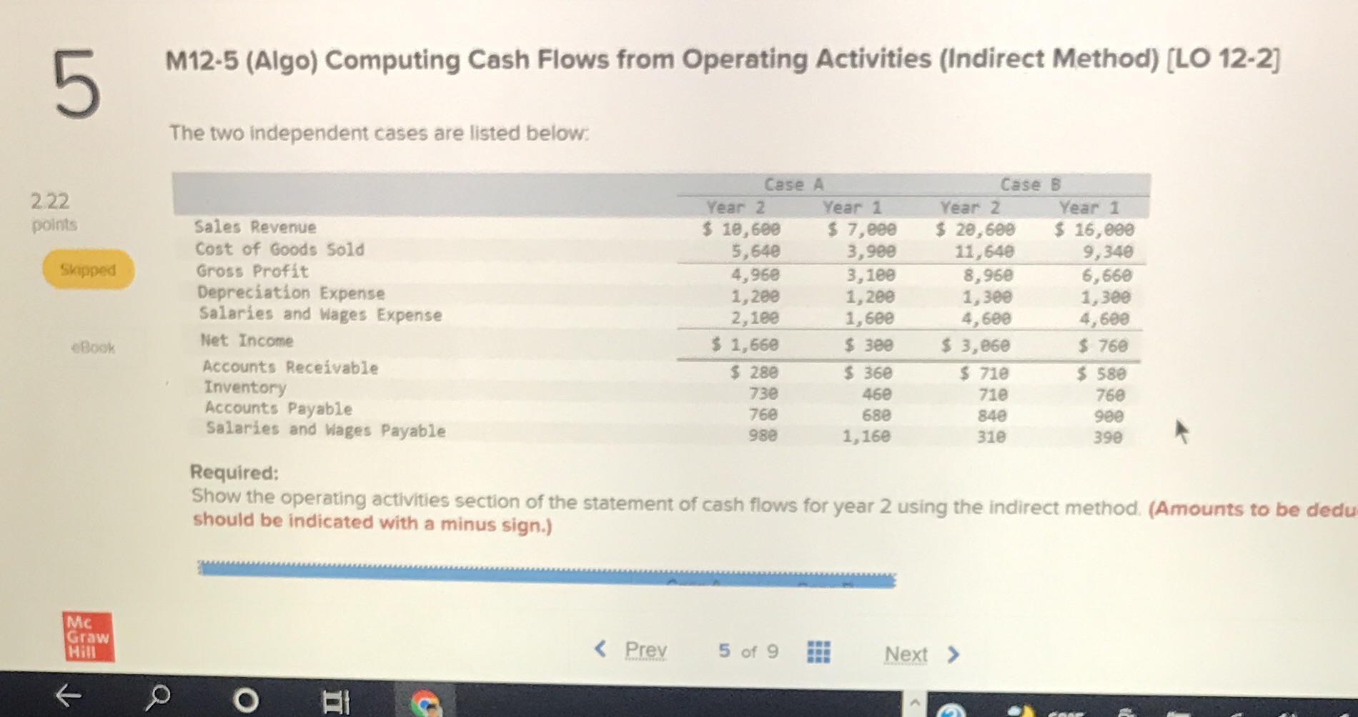 5 5 M12-5 (Algo) Computing Cash Flows from