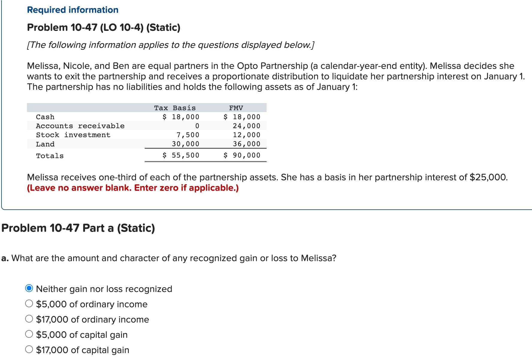 please answer part B Required information Problem