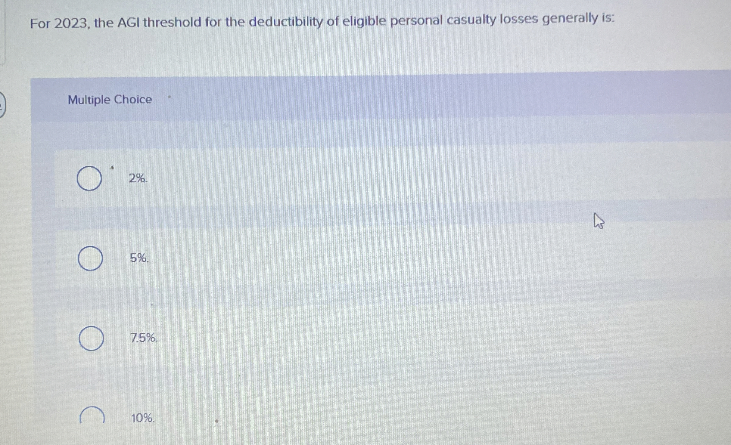 For 2 0 2 3 , the AGI threshold for the