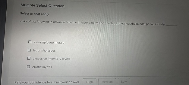 Multiple Select Question Select all that apply