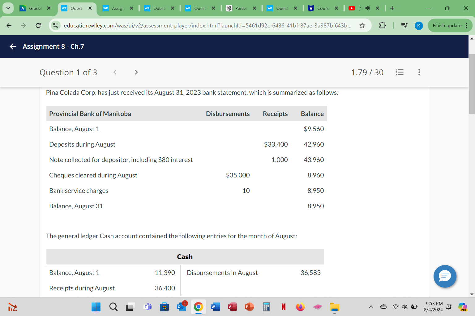 A Gradel X WP Questi > WP Assign X WP Quest X WP