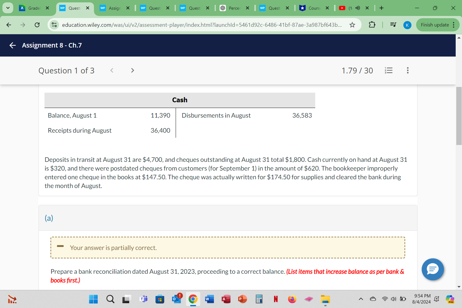 A Gradel X WP Questi > WP Assign X WP Quest X WP