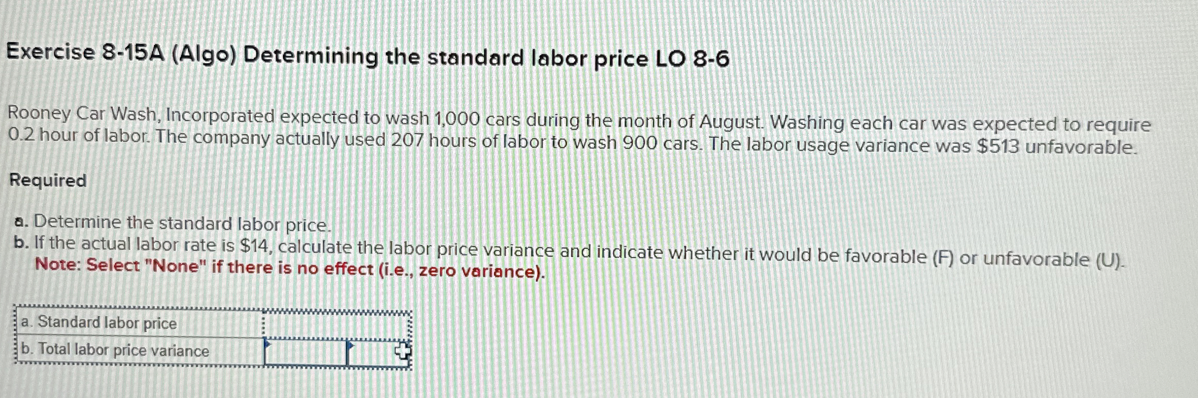 Exercise 8 - 1 5 A ( Algo ) Determining the