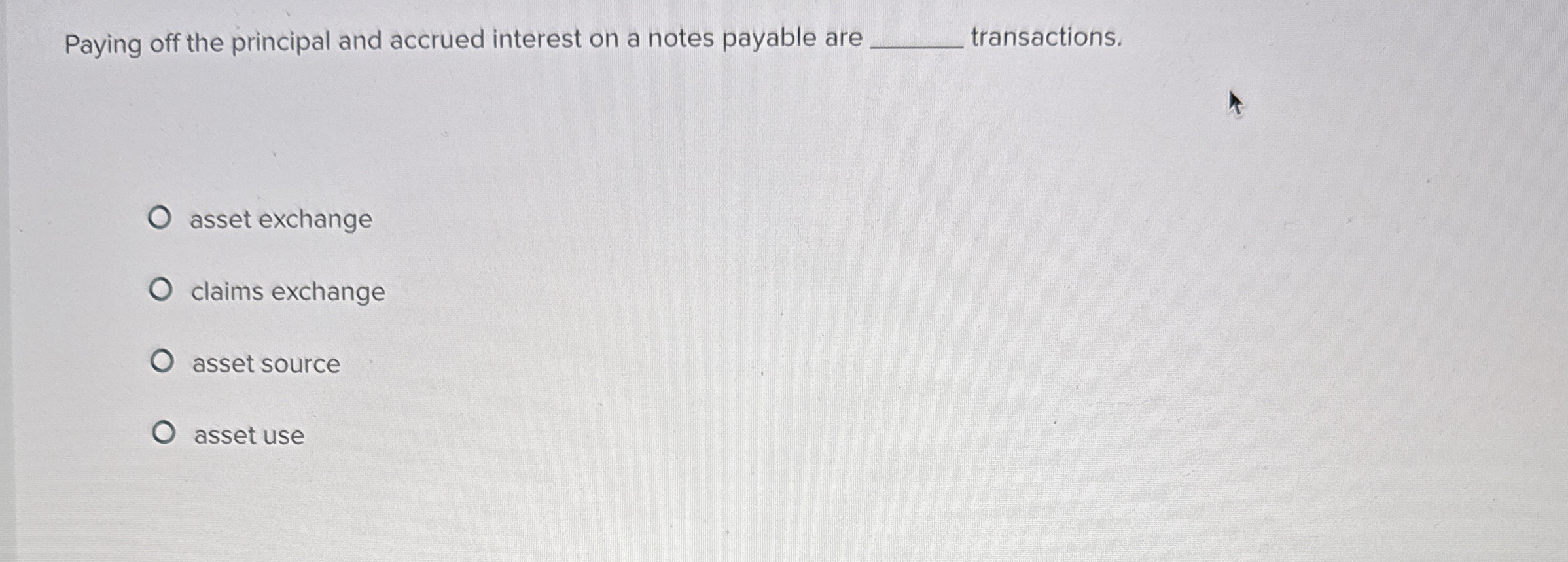 Paying off the principal and accrued interest on