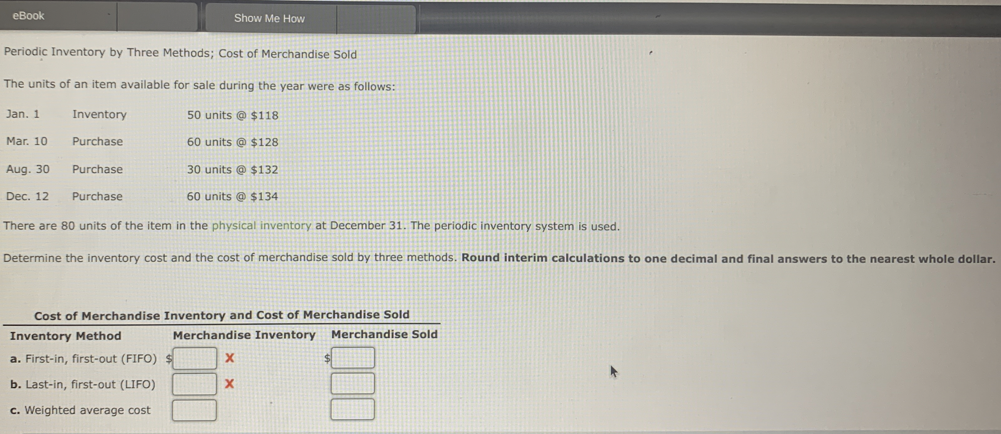 eBook Show Me How Periodic Inventory by Three