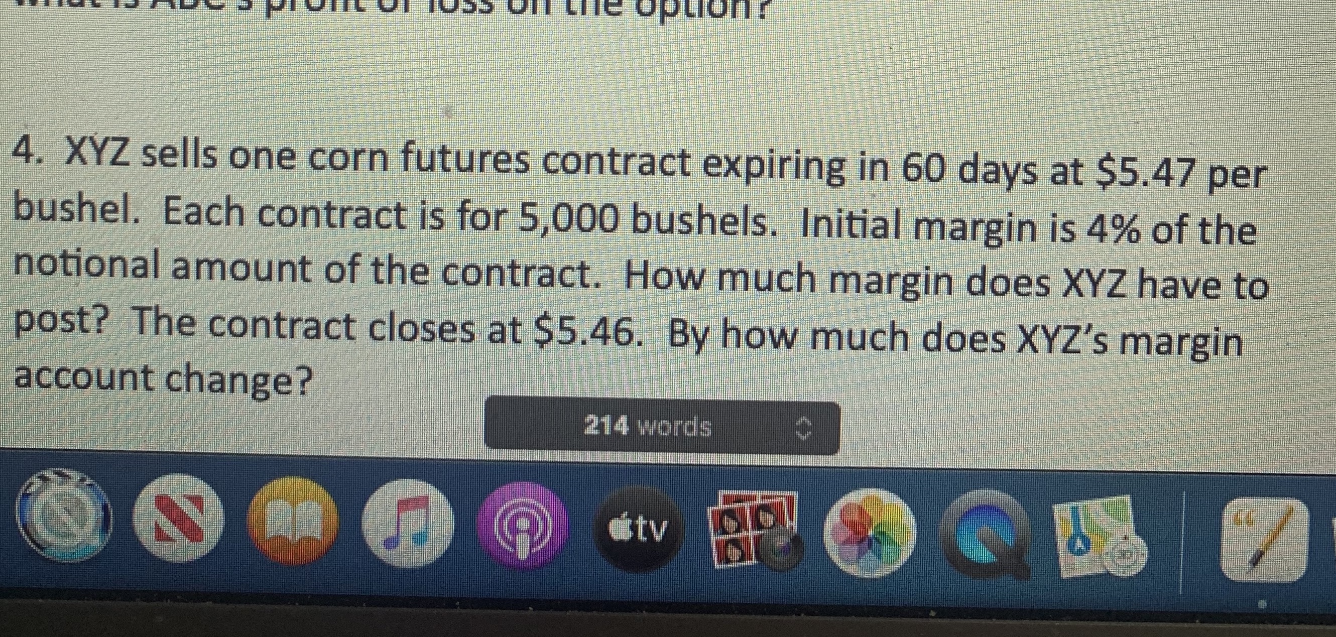 Pronto] 1035 Of] tije option 4. XYZ sells one