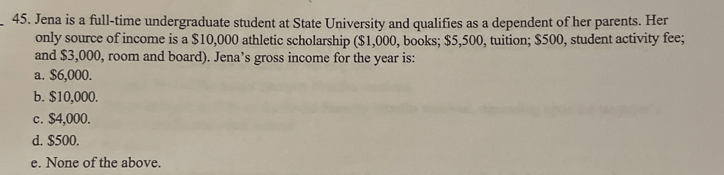 Jena is a full - time undergraduate student at