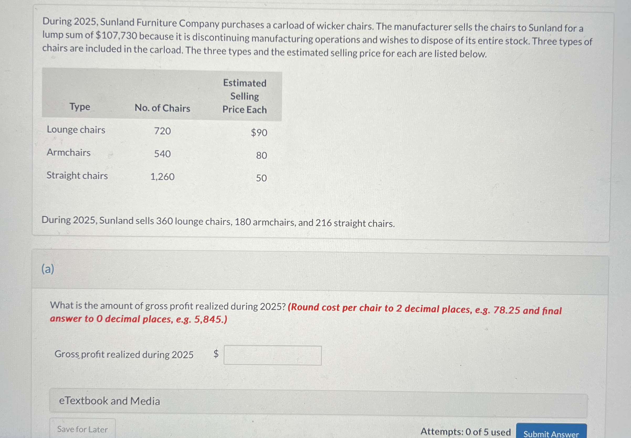 During 2 0 2 5 , Sunland Furniture Company
