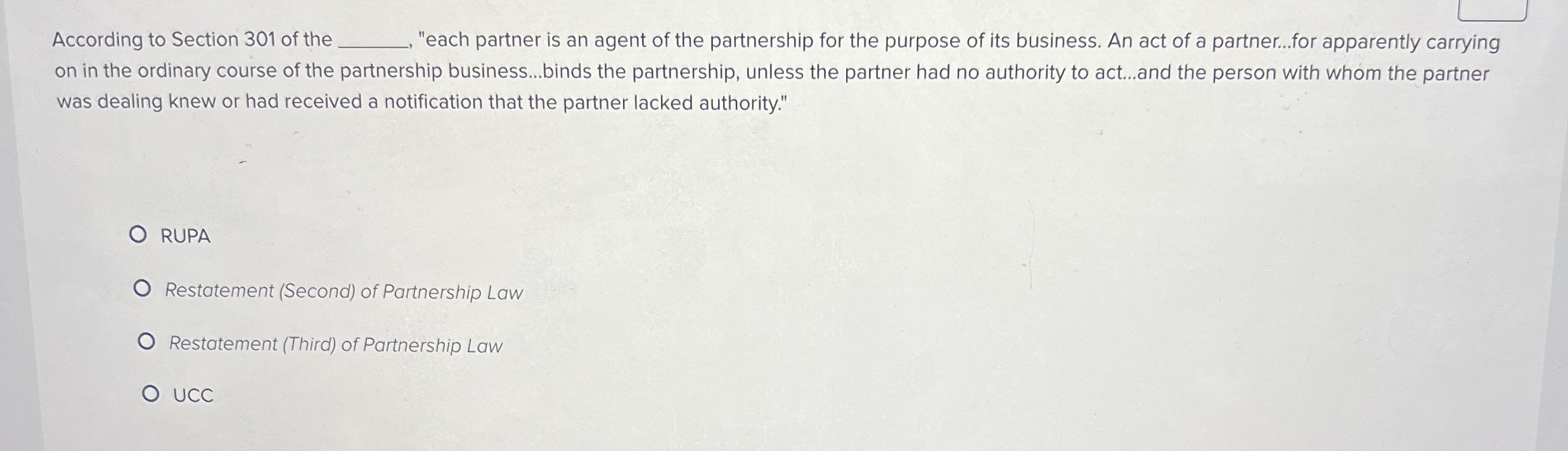 According to Section 3 0 1 of the q , "each