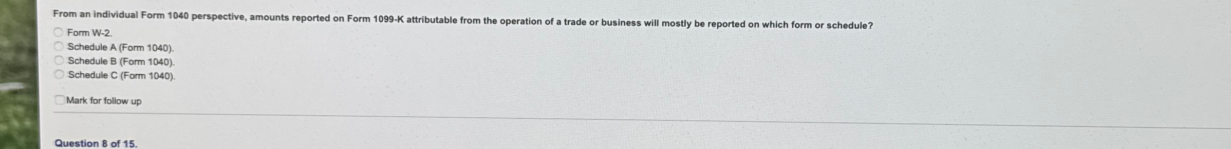 From an individual Form 1 0 4 0 perspective,