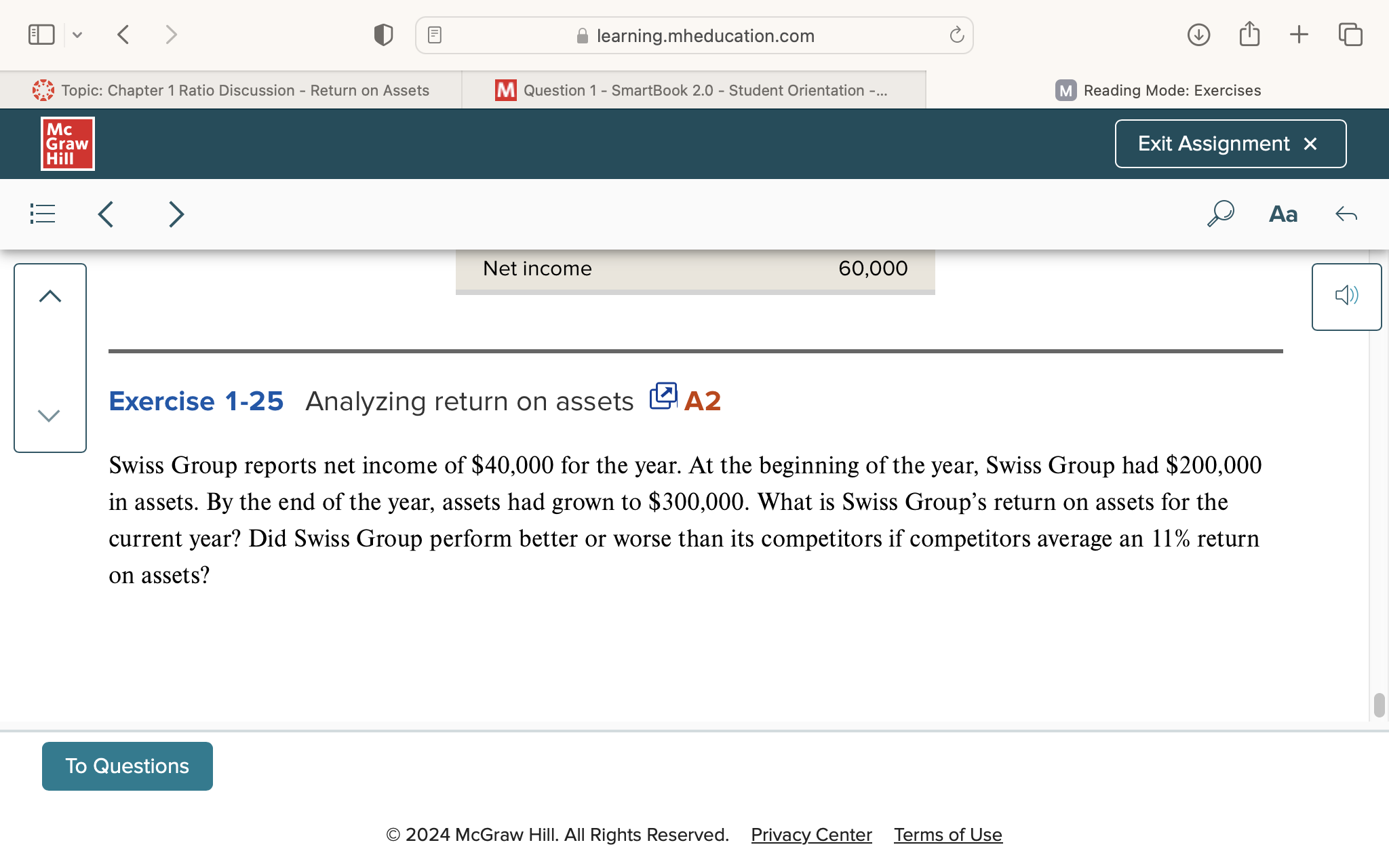 The initial analysis should include the