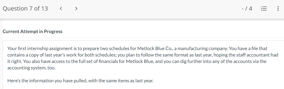 Here's the information you have pulled, with