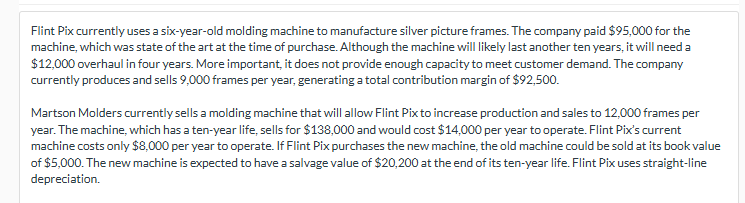 Flint Pix currently uses a six-year-old molding