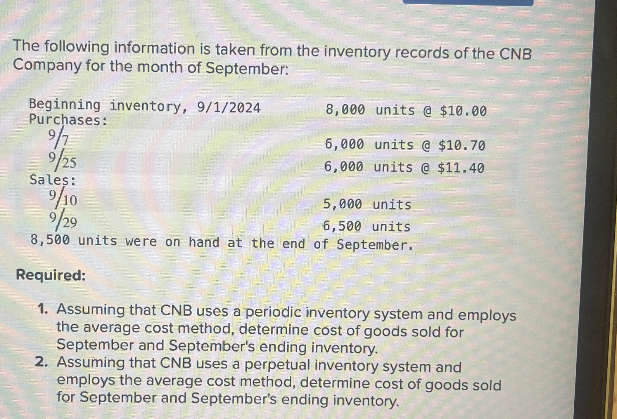 The following information is taken from the