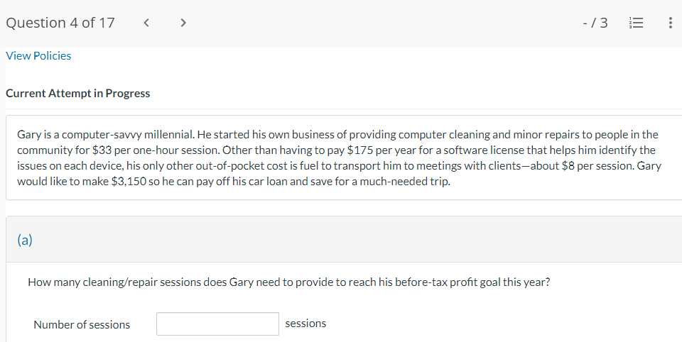 Questiondo? < > ;'3 E View Policies Current