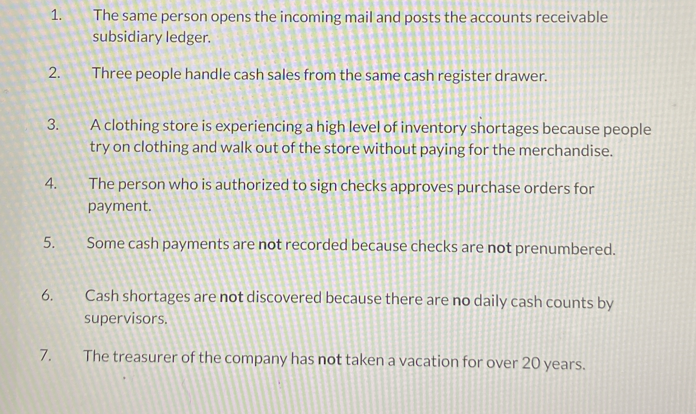 The same person opens the incoming mail and posts