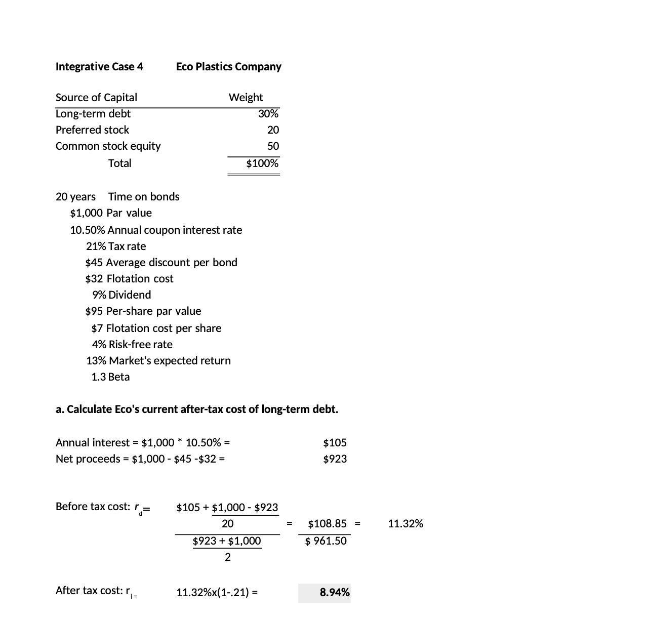 Integrative Case 4 Eco Plastics Company Source of