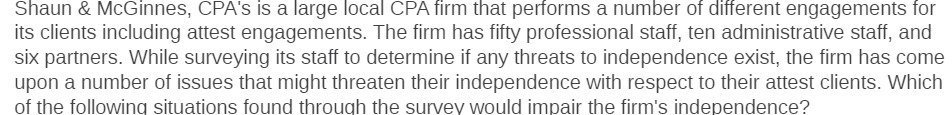 Shaun & McGinnes, CPA's is a large local CPA